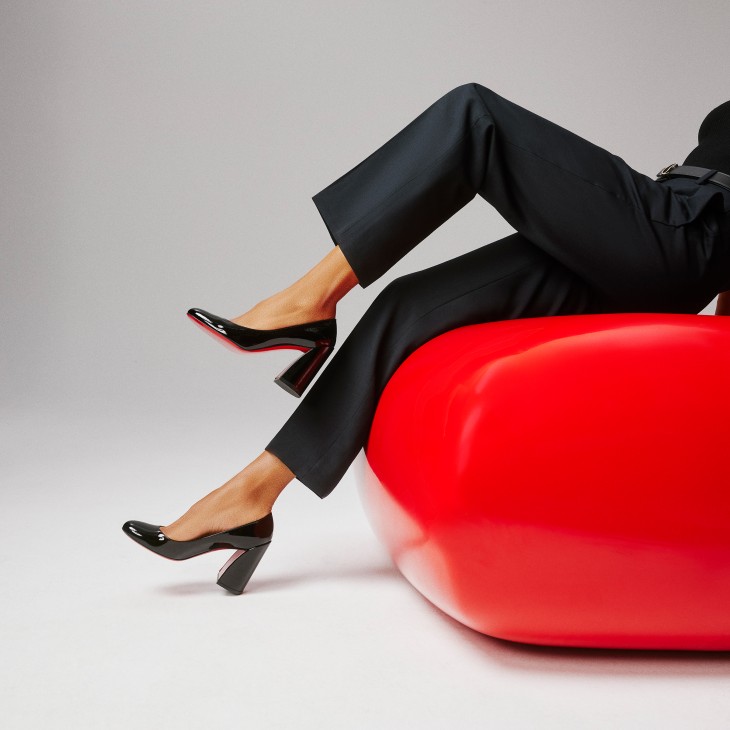 Miss Sab - 85 mm Pumps - Patent calf leather - Black - Women