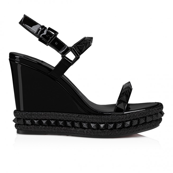 Christian Louboutin Pyraclou Black - Womens Shoes - Size 37