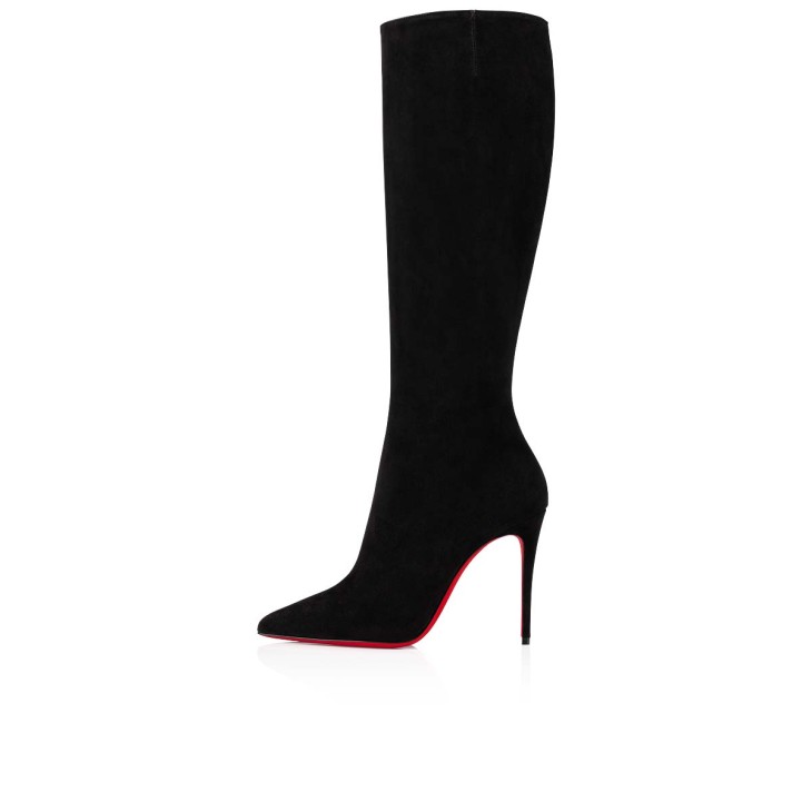 Kate Botta - 100 mm Boots - Veau velours - Black - Christian