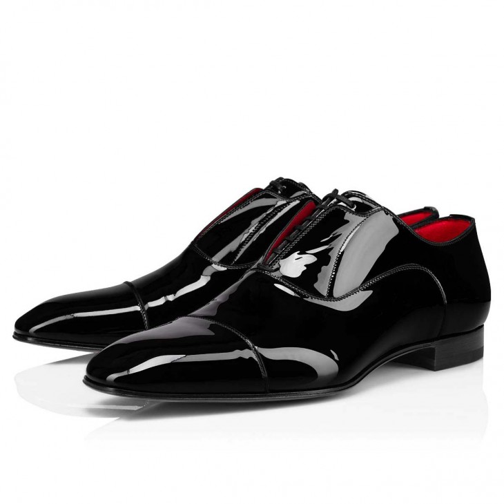 louboutin mens black dress shoes with red soles