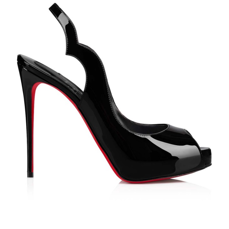 Hot Chick Sling Alta - 120 mm Slingback pumps - Patent calf