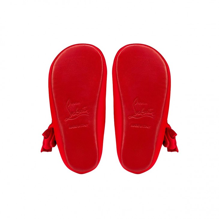 red louboutin slippers