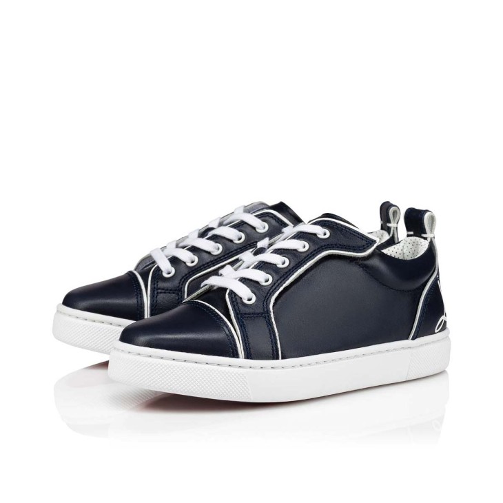 Funnyto - Low-top sneakers - Calf leather - Navy - Kids