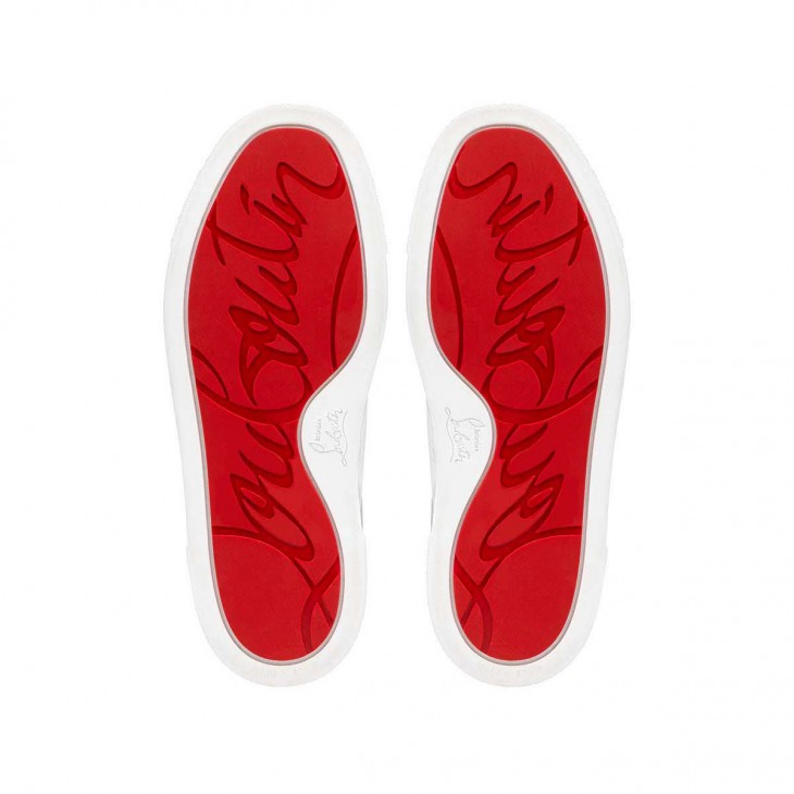 Christian Louboutin, Shoes, Christian Louboutin White Red Bottom Sneakers