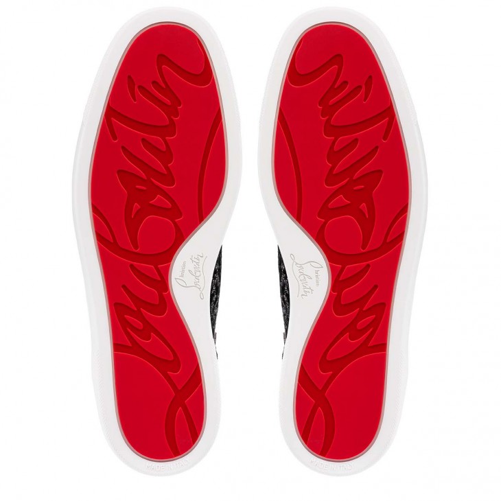 Christian Louboutin Men's VarsiJunior Spikes 2 Leather Low-Top Sneakers