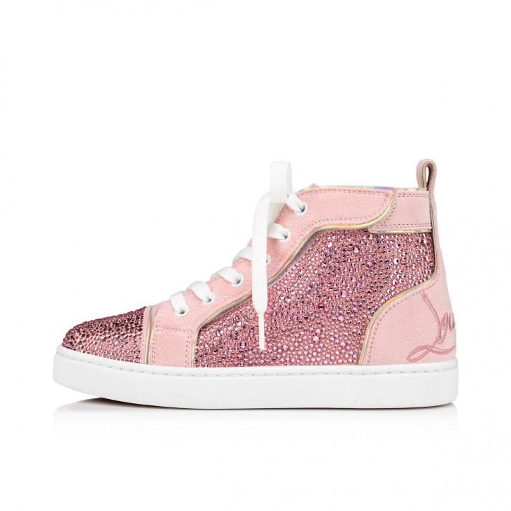 Funnytopi Strass - High-top sneakers - Veau velours and strass