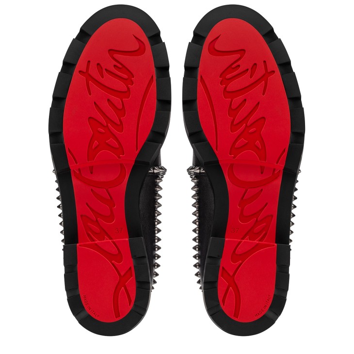 Out Lina Spike Lug - Low boots - Calf leather - Black