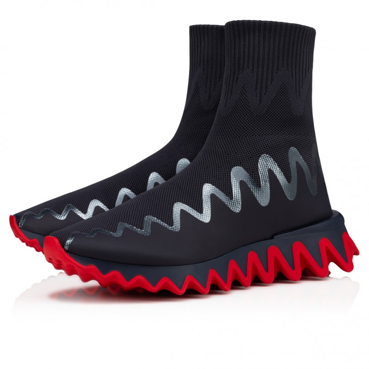Sharky Sock man - Sneakers - Mesh - Rock - Men - Christian Louboutin ...