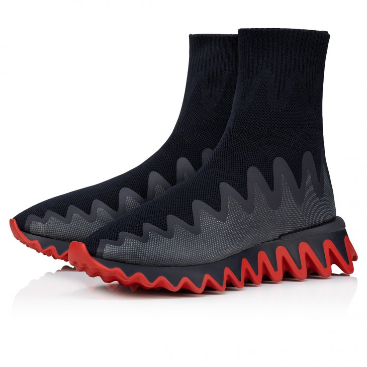 Sharky Sock Men - Sneakers - Mesh - Navy - Men - Christian Louboutin ...