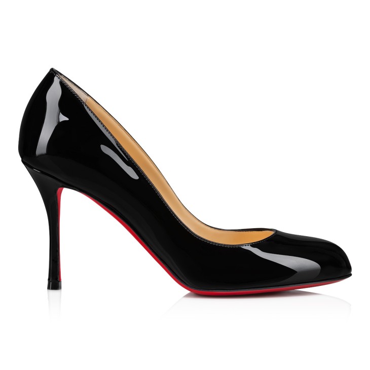 Dolly Pump - 85 mm Pumps - Patent calf leather - Black - Christian