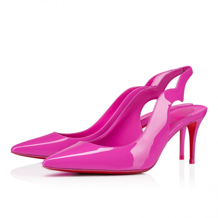 CHRISTIAN LOUBOUTIN: Hot Chick pumps in patent leather - Lilac