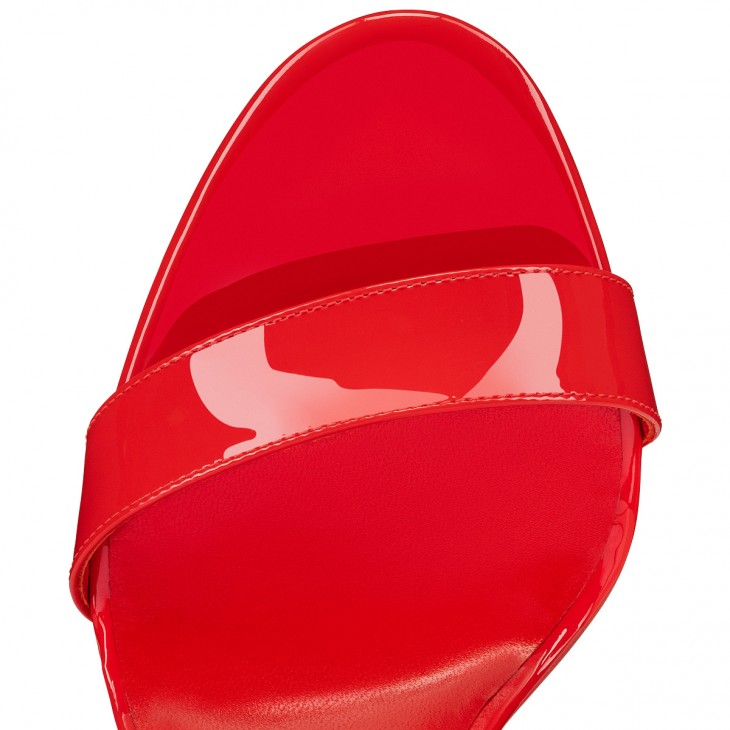 Christian Louboutin Lip Queen Patent Sandals 100 - Multi - 37