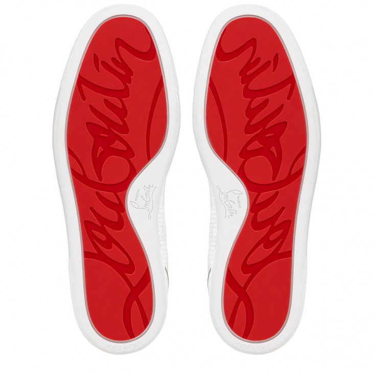 Christian Louboutin Teal / Red Louis Junior Sneakers Multiple