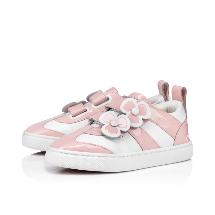 CHRISTIAN LOUBOUTIN Women's Trainers Leather in Pink