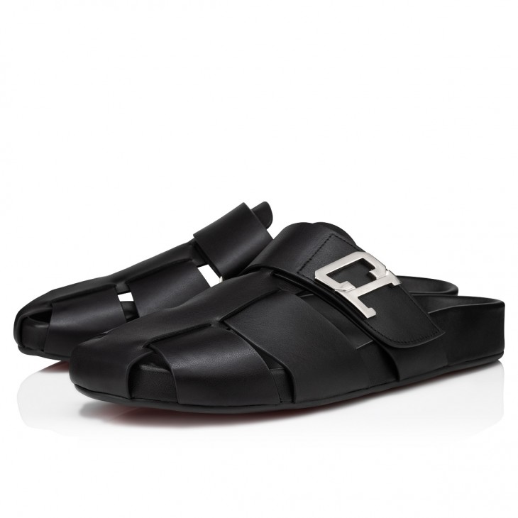 Christian Louboutin Men's Abubizz Slide Sandals - Bergdorf Goodman