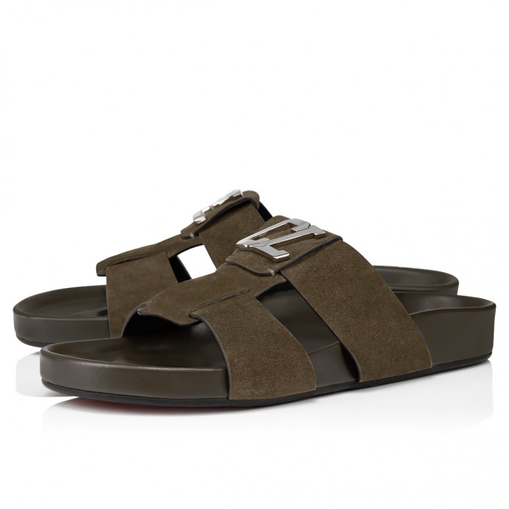 Dhabubizz Suede Sandals in Brown - Christian Louboutin