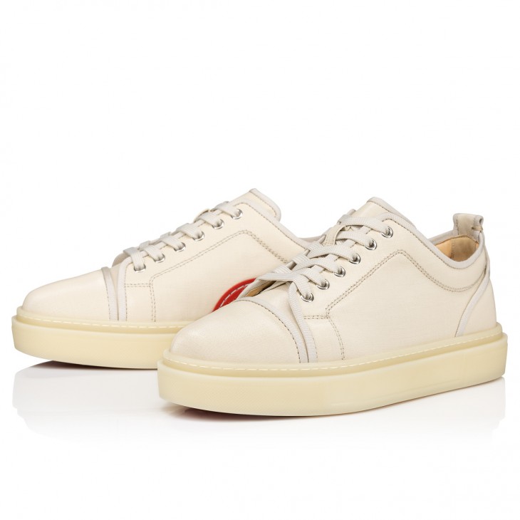 Louis Vuitton Mens Sneakers, Beige, 6.5 (Stock Confirmation Required)