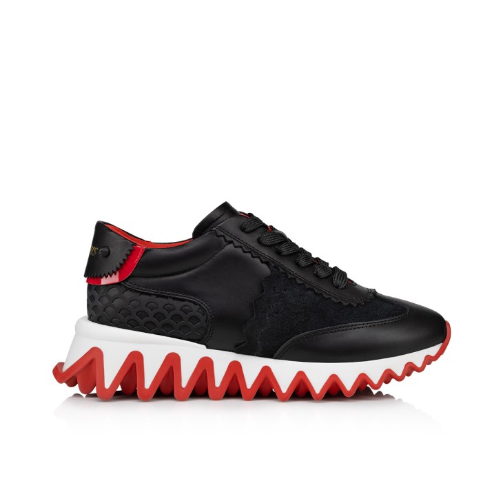 Mini Shark - Sneakers - Calf leather, suede and patent calf