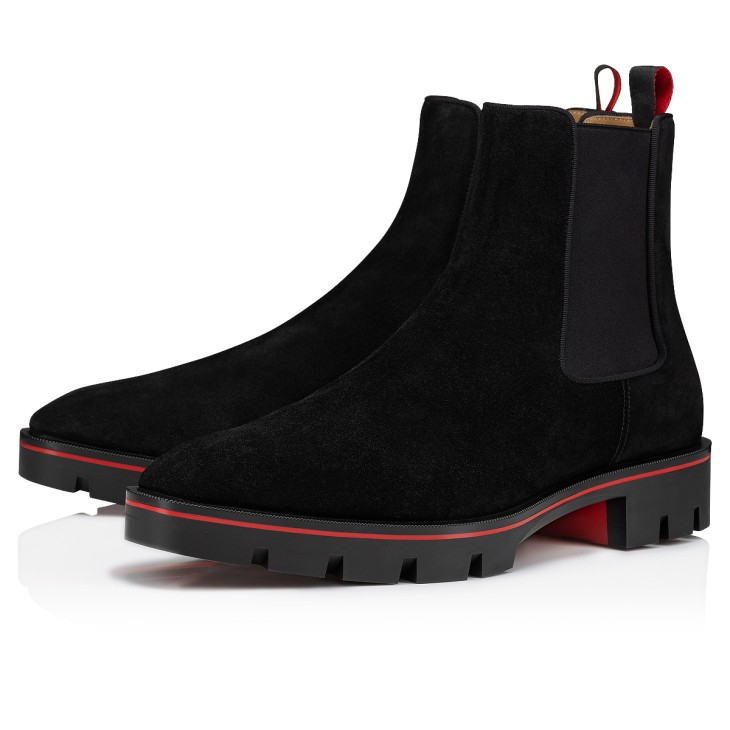 Christian Louboutin ブラックブーツ 38 Alpinosol - Boots - Calf leather - Black - Men - Christian