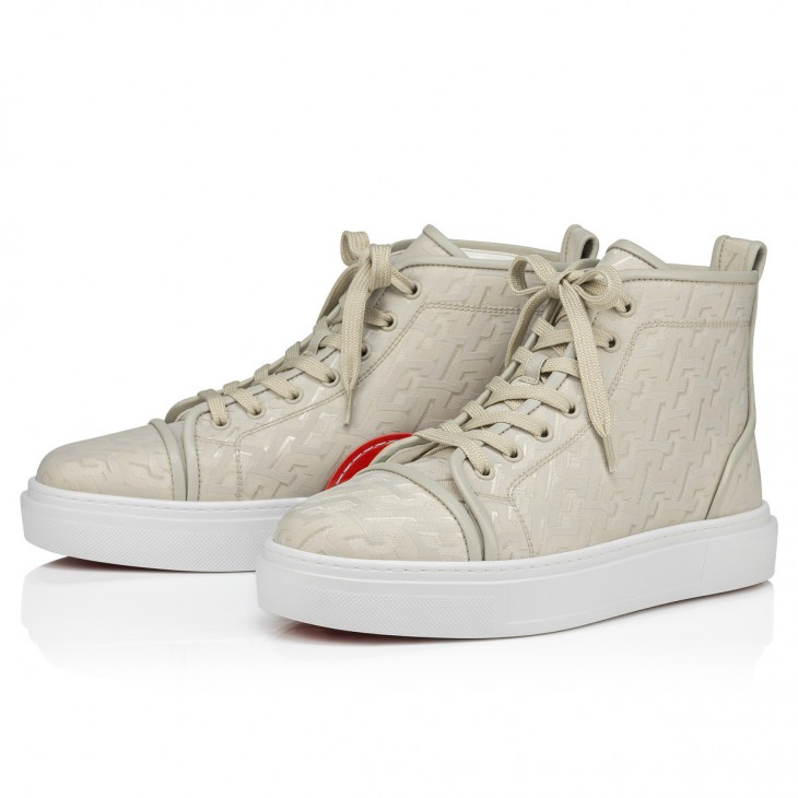 Christian Louboutin Adolon Junior Laced Low-top Sneakers in White for Men
