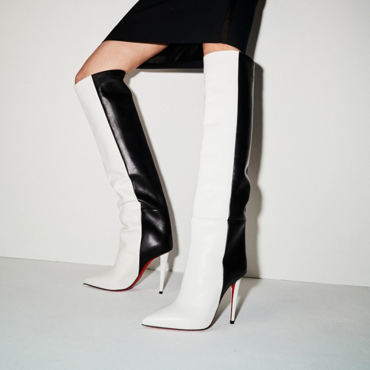 Christian Louboutin  Astrilarge Booty 100 black and white leather