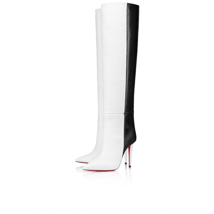 Christian Louboutin Black Leather Cate Tall Boots Size 5.5/36