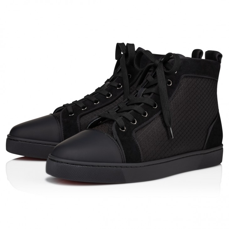 Louis - High-top sneakers - Patent calf leather, nylon and veau