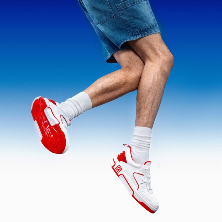 Louis Vuitton LV Trainer Red White Blue Sneakers Men's Size 8.5/EU  41.5