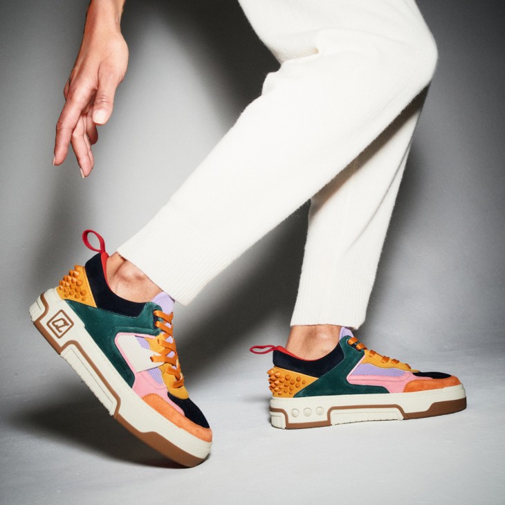 Astroloubi woman - Sneakers - Veau velours and suede - Multicolor 