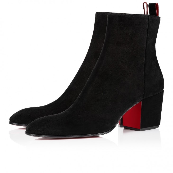 Christian Louboutin Men's Rosalio 70 Red-Sole Chelsea Boots