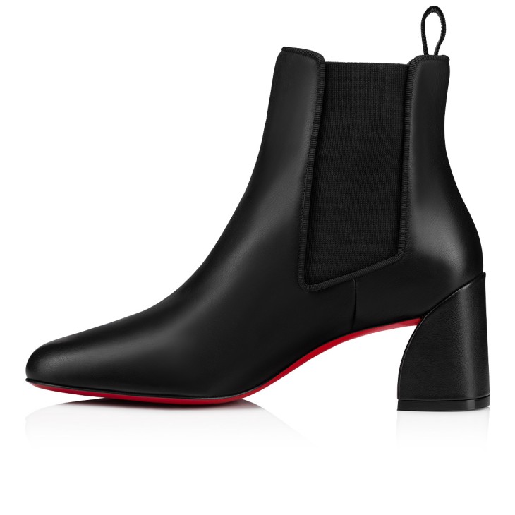 【初回限定】 Turelastic - 55 mm Low boots - Calf leather - Black - Women 靴