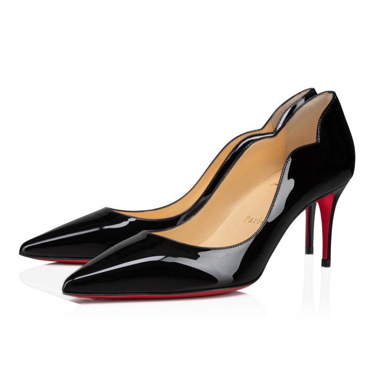 Hot Chick 70 mm Pumps Patent calf leather Black Women Christian Louboutin United States
