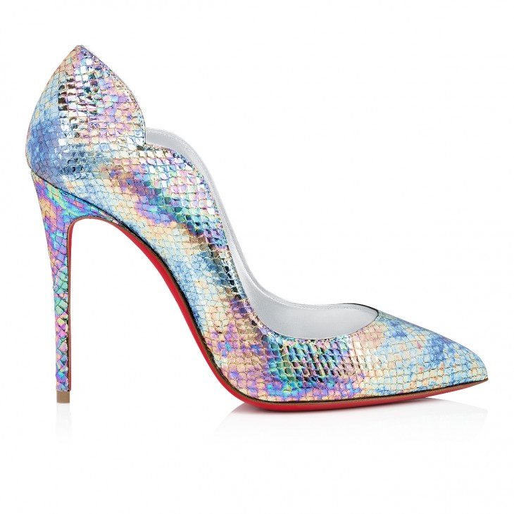 Christian Louboutin New Reptile Embossed Leather Shoes 39.5 - 6.5