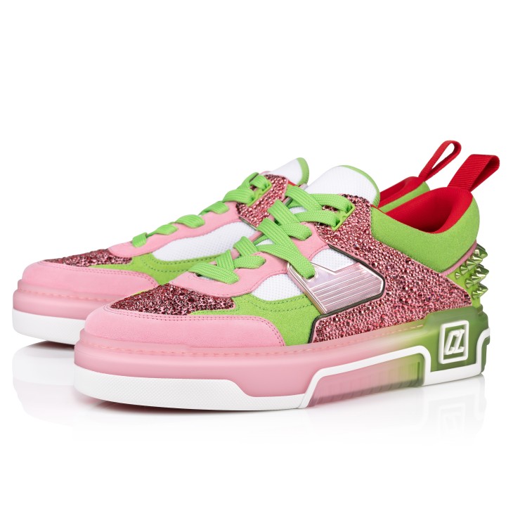 Pink and green louboutin clearance
