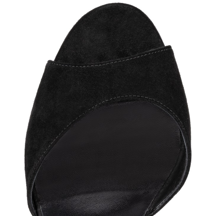 Sandaloo - 130 mm Sandals - Veau velours - Black - Women - Christian  Louboutin United States