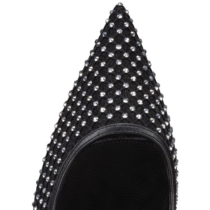 Apostropha Mesh Strass - 80 mm Pumps - Strass mesh and nappa