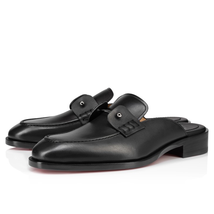 Mens black mules on sale