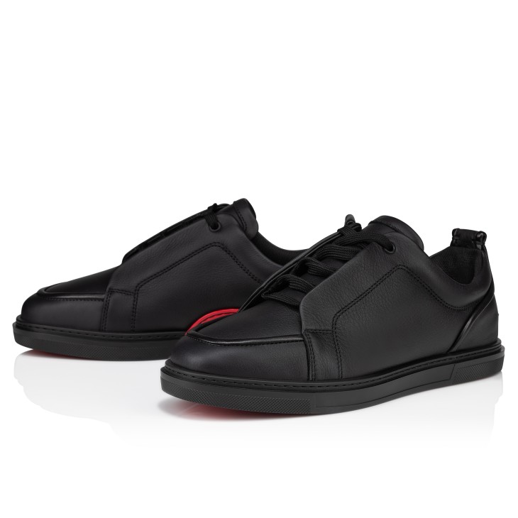 Jimmy - Sneakers - Calf leather and nappa leather - Black