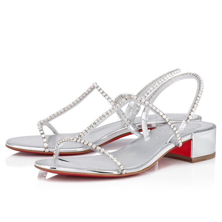 Christian louboutin pvc sandals hot sale