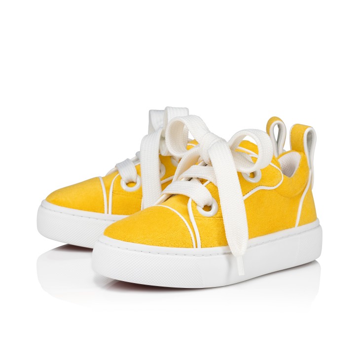 Christian louboutin sneakers yellow discount