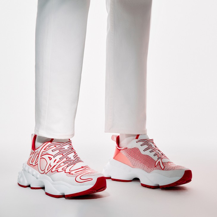 Rocknrun Running Sneakers Mesh Loubi Men Christian Louboutin United States