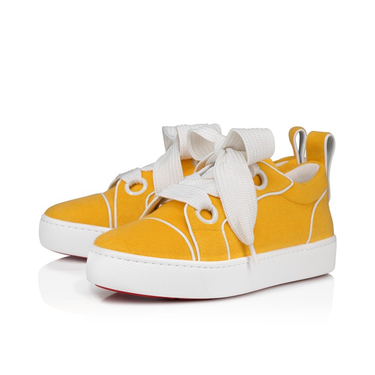Christian louboutin sneakers yellow online