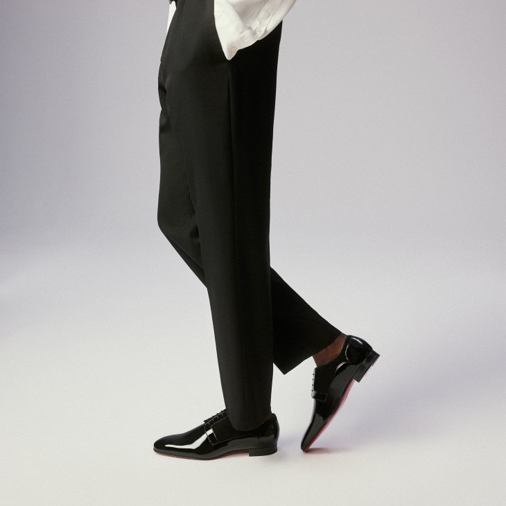 海外ブランド  leather Patent - Derbies - Chickito - Men - Black ブーツ