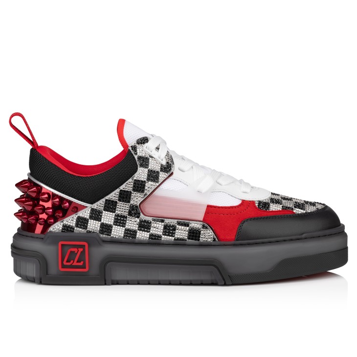 大特価セール Astroloubi leather calf glittered Suede, - Sneakers - Strass 靴