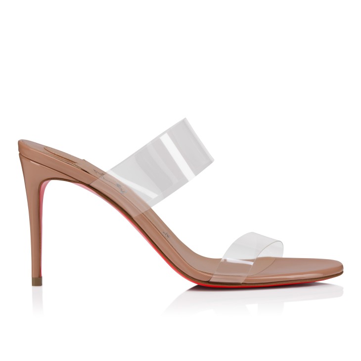 Just Nothing - 85 mm Mules - Patent leather and TPU - Blush Just Nothing - 85 mm Mules - Patent leather and TPU - Blush