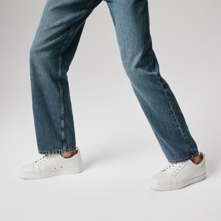 Louis Junior - Sneakers - Calf leather - White - Men - Christian