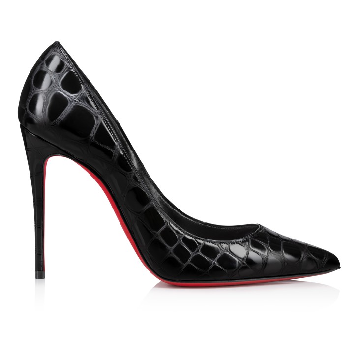 Louboutin ルブタン 37.5 24cm シルバー/ブラック M172｜レディース