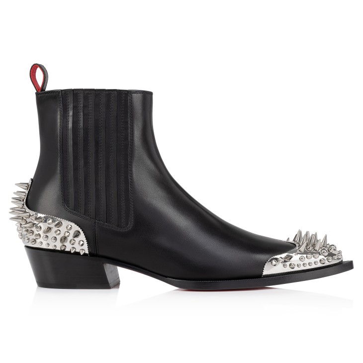Cheliviss Meteor - Boots - Calf leather and spikes - Black