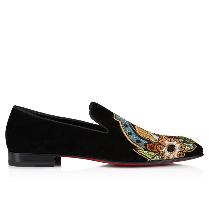 Dandylucky - Loafers - Veau velours Giddy embroidered
