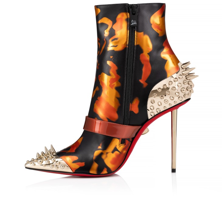 Womenphis Pic Booty - 100 mm Low boots - Laminated calf